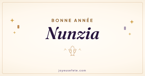 Image « Bonne année Nunzia » au format large