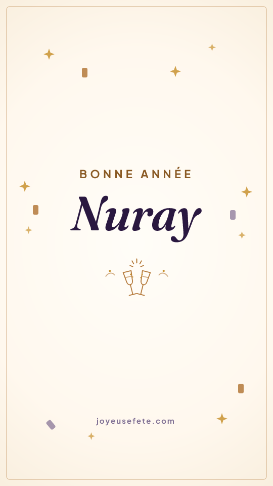 Image « Bonne année Nuray » au format story