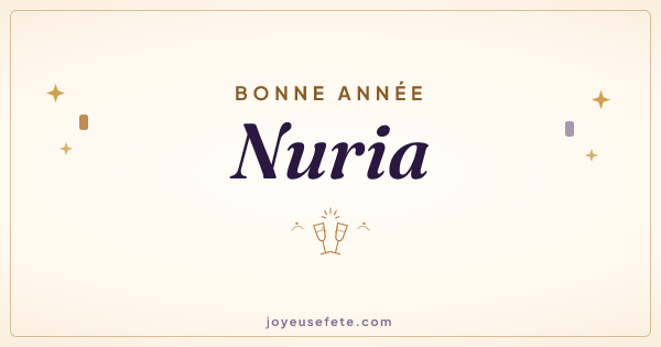 Image « Bonne année Nuria » au format large