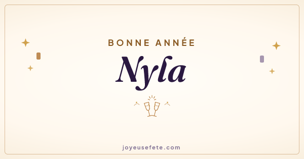 Image « Bonne année Nyla » au format large