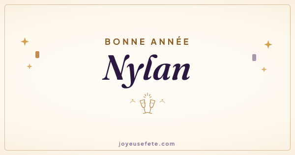 Image « Bonne année Nylan » au format large