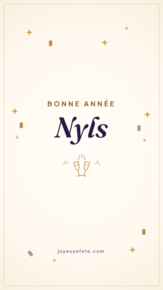 Image « Bonne année Nyls » au format story