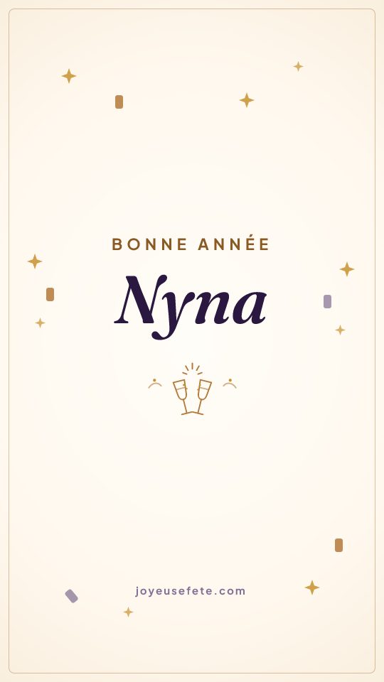 Image « Bonne année Nyna » au format story