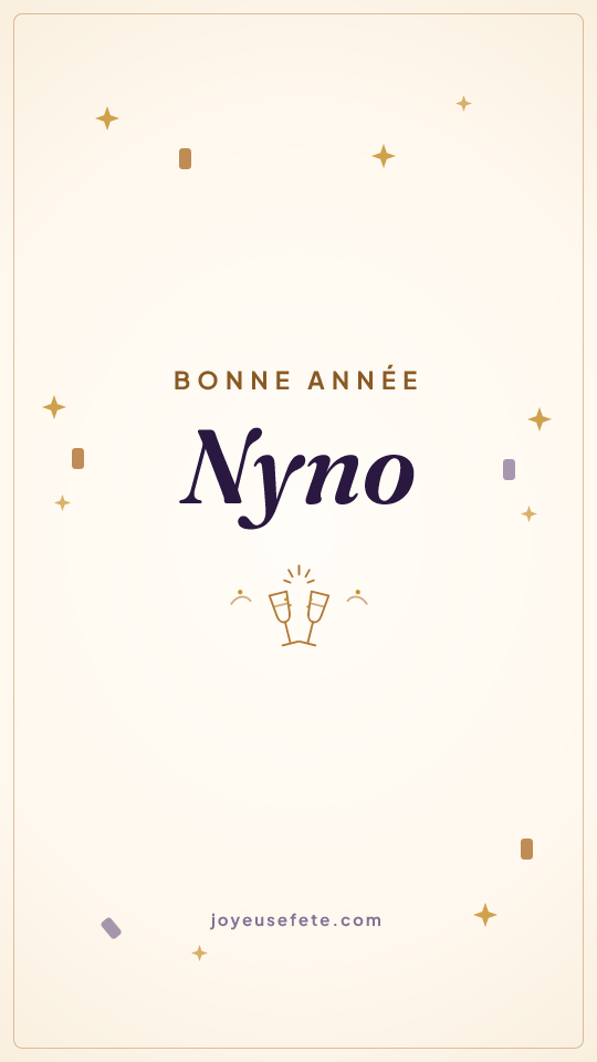 Image « Bonne année Nyno » au format story