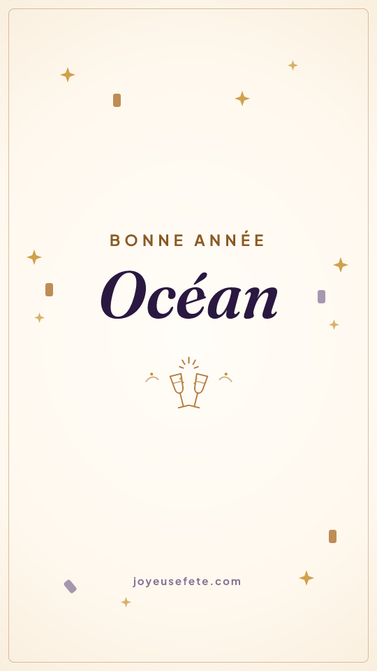 Image « Bonne année Océan » au format story