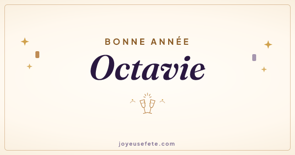 Image « Bonne année Octavie » au format large