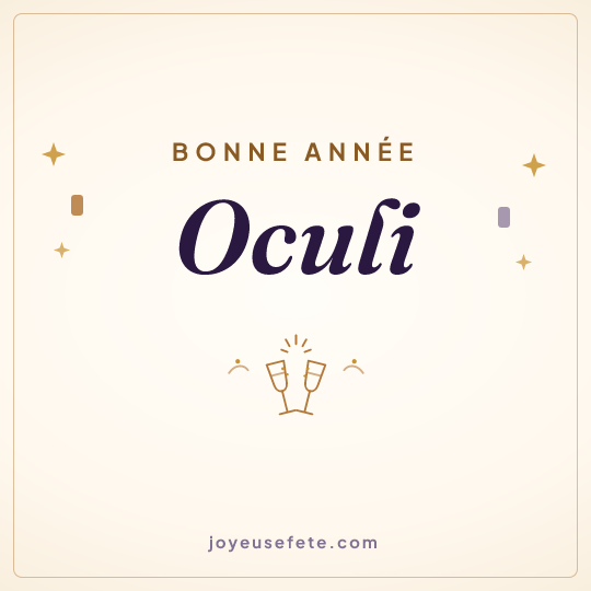Image carrée « Bonne année Oculi » pour WhatsApp