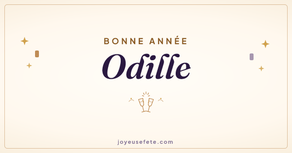 Image « Bonne année Odille » au format large