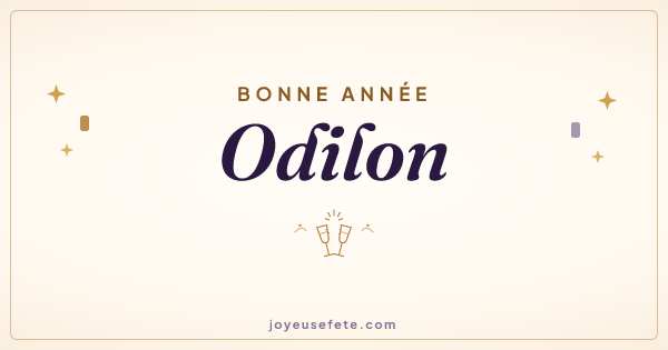 Image « Bonne année Odilon » au format large