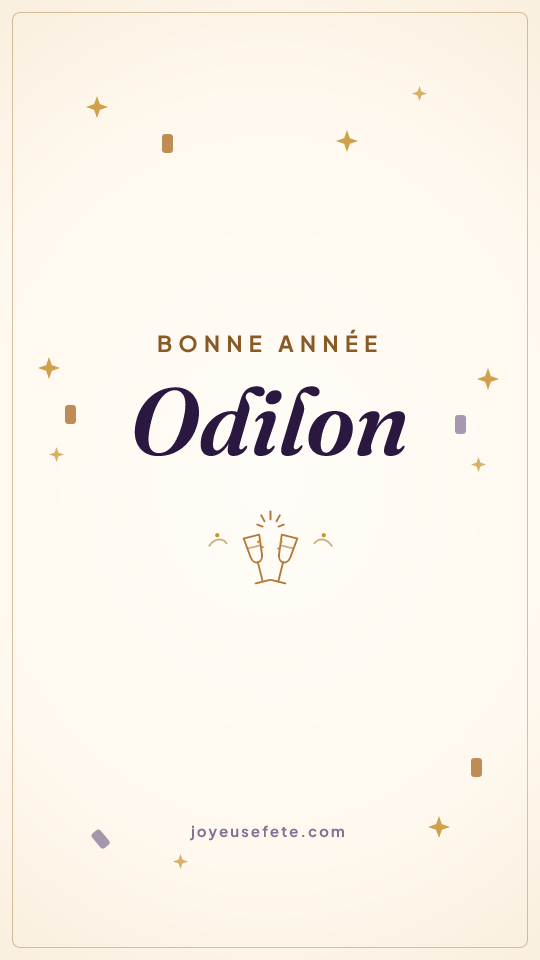 Image « Bonne année Odilon » au format story