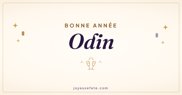 Image « Bonne année Odin » au format large