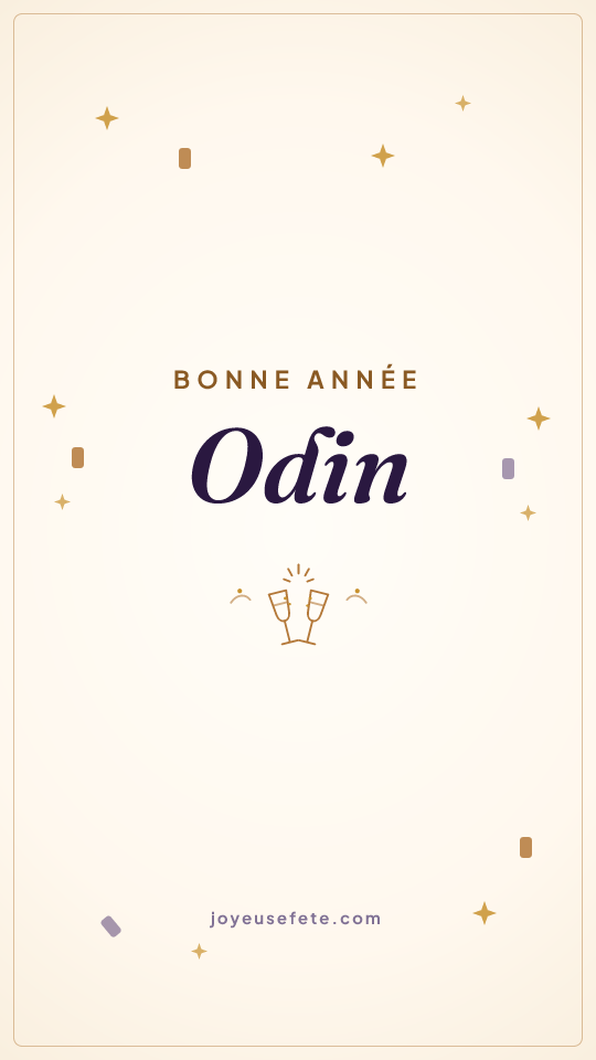 Image « Bonne année Odin » au format story