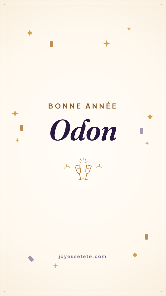 Image « Bonne année Odon » au format story
