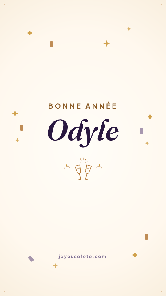 Image « Bonne année Odyle » au format story