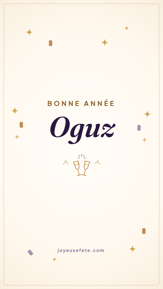 Image « Bonne année Oguz » au format story