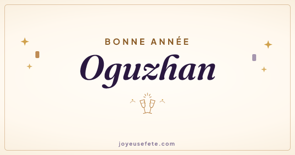 Image « Bonne année Oguzhan » au format large