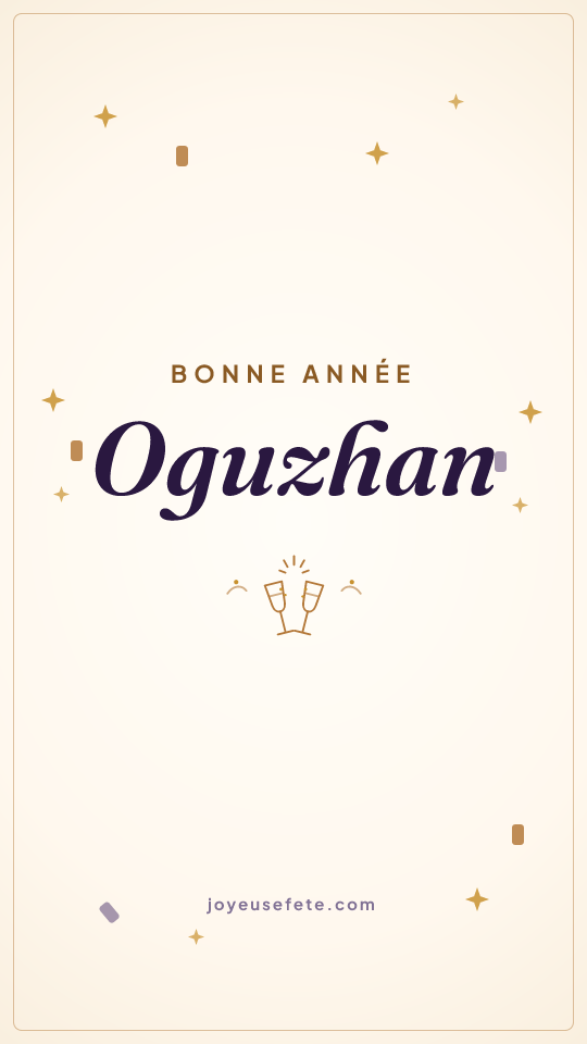 Image « Bonne année Oguzhan » au format story