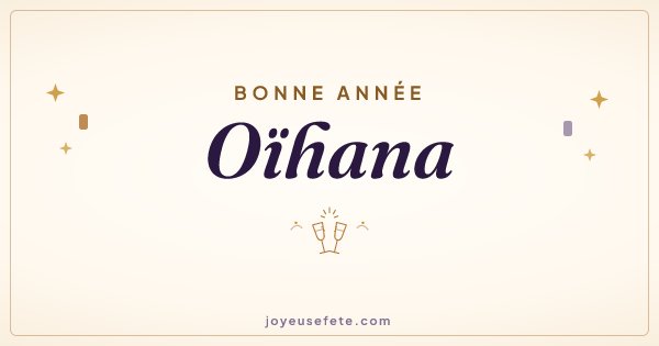 Image « Bonne année Oïhana » au format large