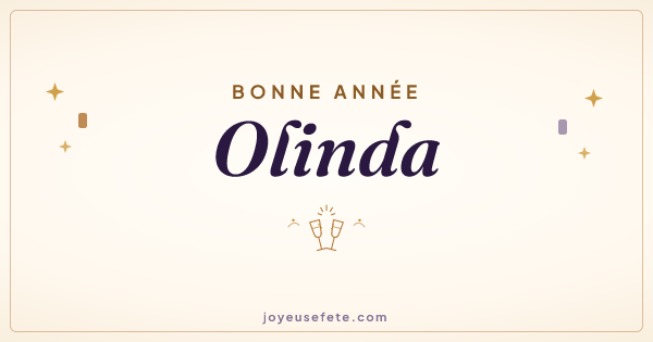 Image « Bonne année Olinda » au format large