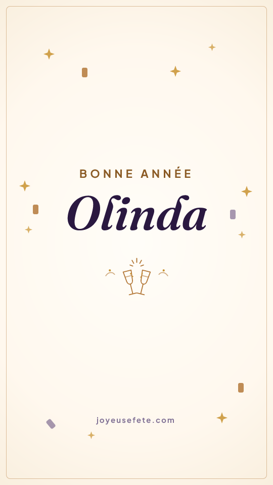 Image « Bonne année Olinda » au format story