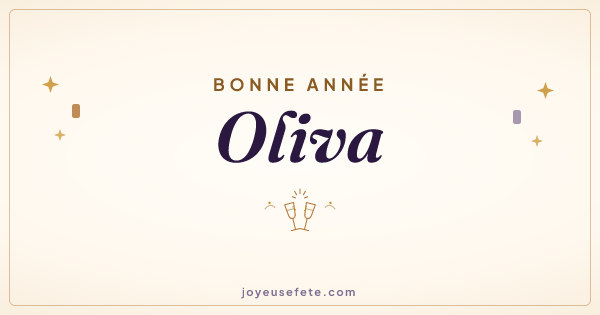 Image « Bonne année Oliva » au format large