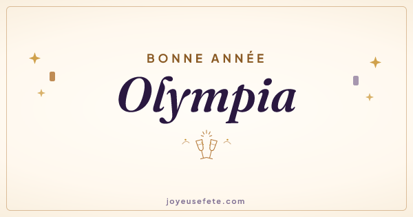 Image « Bonne année Olympia » au format large