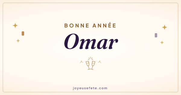 Image « Bonne année Omar » au format large
