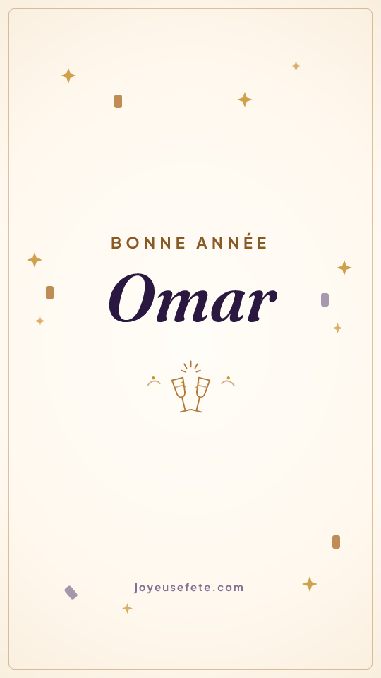 Image « Bonne année Omar » au format story