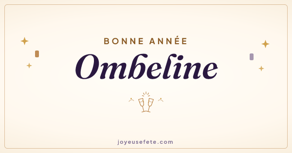 Image « Bonne année Ombeline » au format large