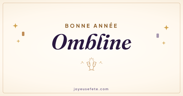 Image « Bonne année Ombline » au format large