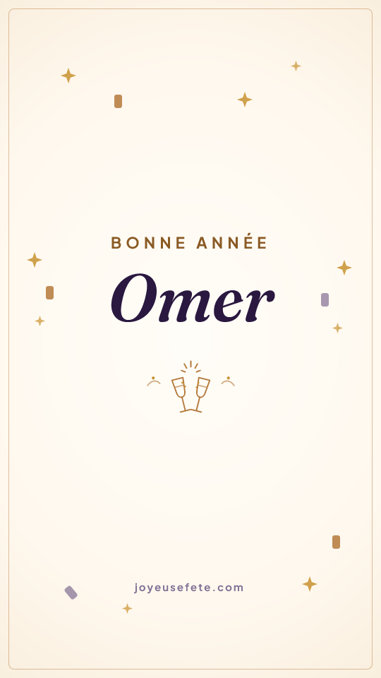 Image « Bonne année Omer » au format story