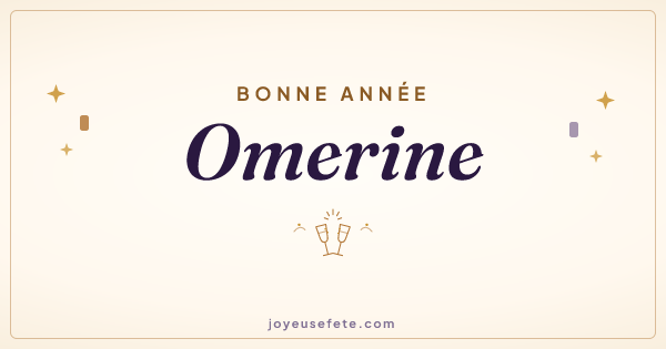 Image « Bonne année Omerine » au format large