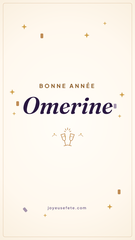Image « Bonne année Omerine » au format story