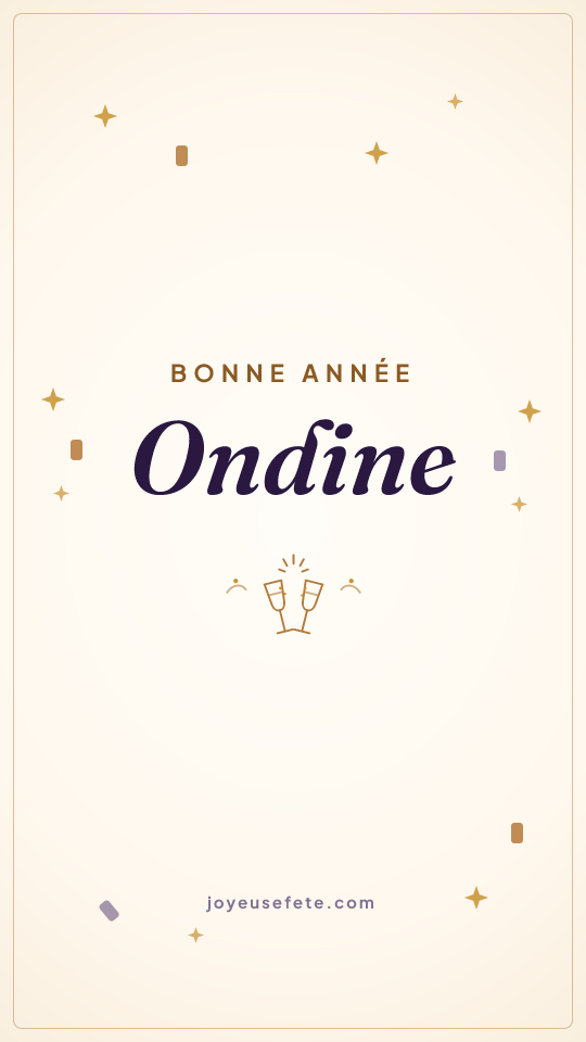 Image « Bonne année Ondine » au format story