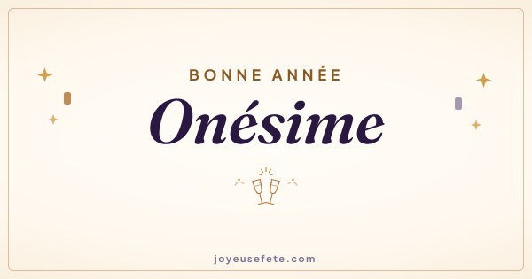 Image « Bonne année Onésime » au format large