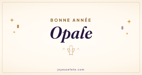 Image « Bonne année Opale » au format large