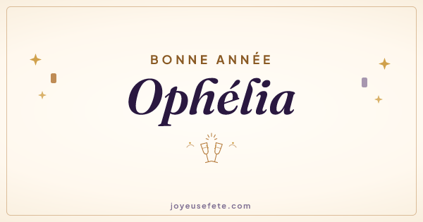Image « Bonne année Ophélia » au format large