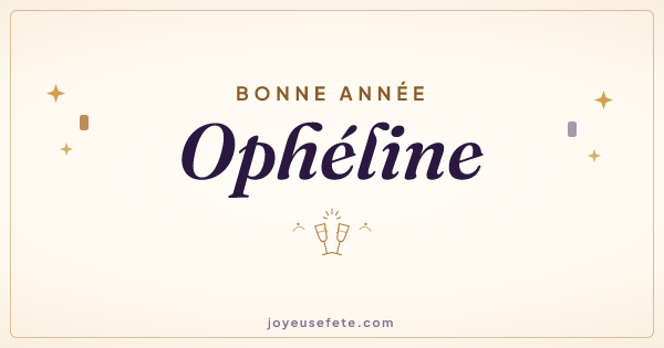 Image « Bonne année Ophéline » au format large