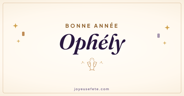 Image « Bonne année Ophély » au format large