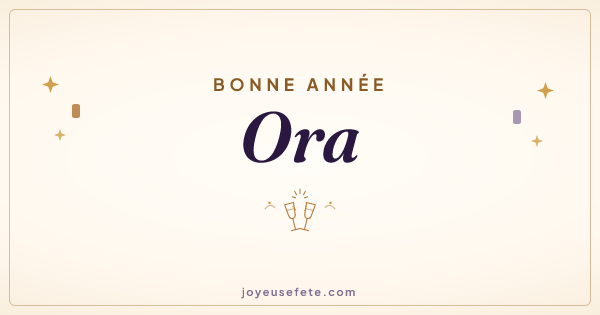 Image « Bonne année Ora » au format large