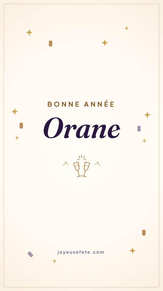 Image « Bonne année Orane » au format story