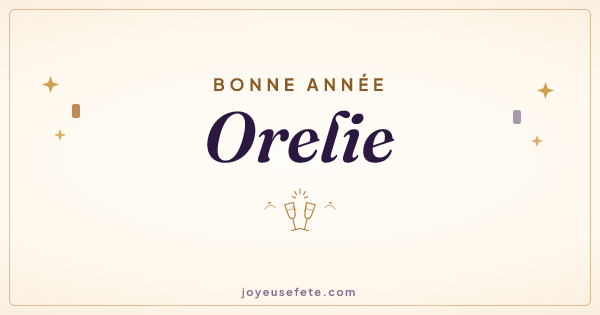 Image « Bonne année Orelie » au format large