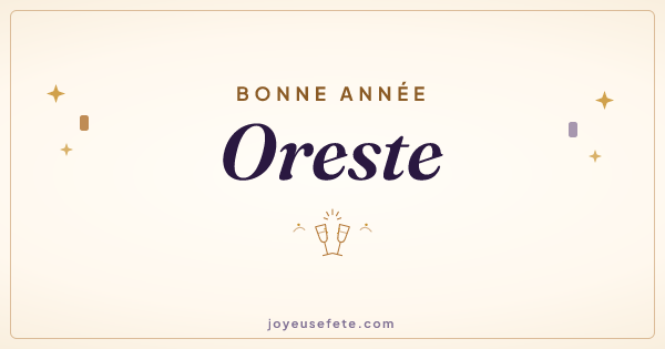 Image « Bonne année Oreste » au format large