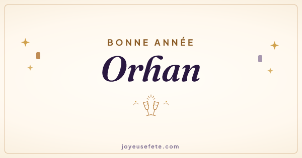 Image « Bonne année Orhan » au format large