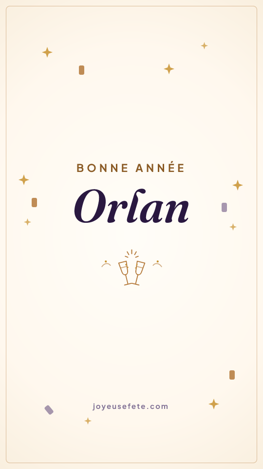 Image « Bonne année Orlan » au format story