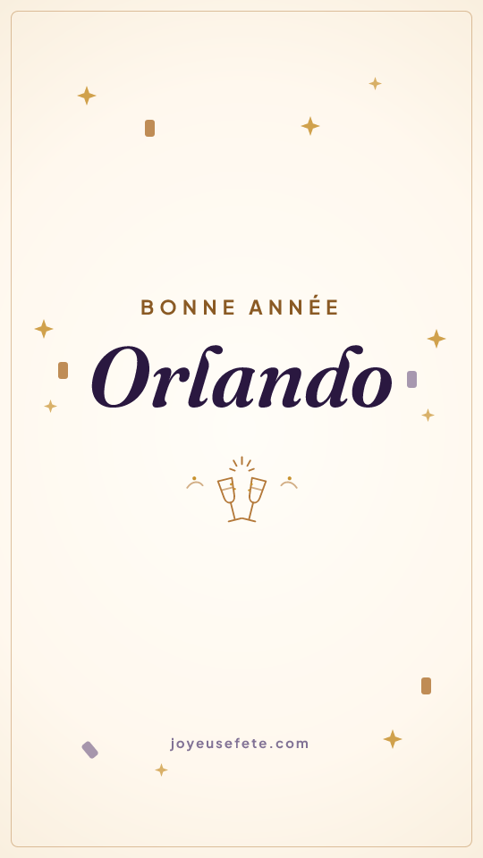 Image « Bonne année Orlando » au format story