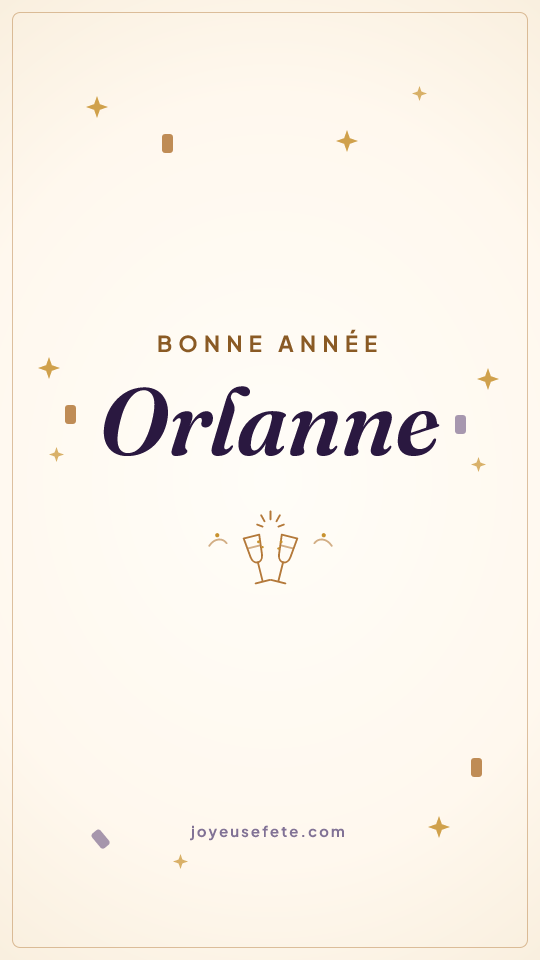 Image « Bonne année Orlanne » au format story
