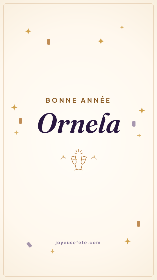 Image « Bonne année Ornela » au format story