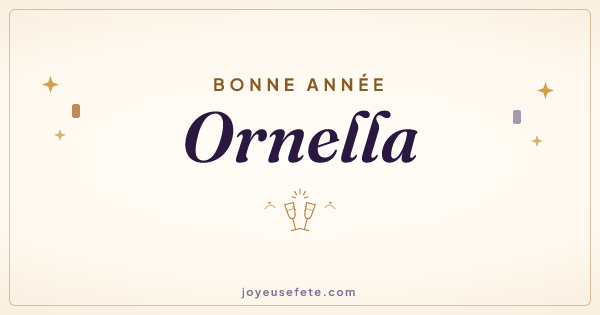 Image « Bonne année Ornella » au format large