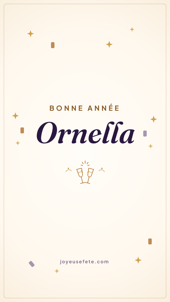Image « Bonne année Ornella » au format story